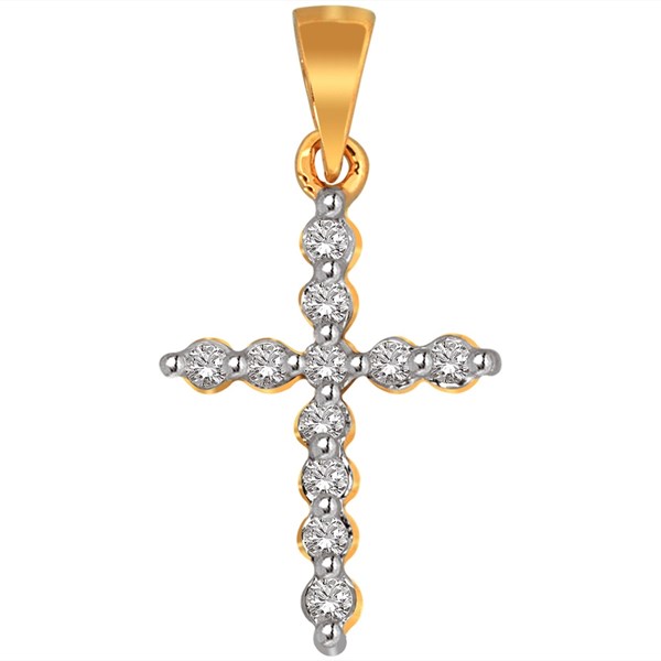 Picture of Diamond pendant Little cross