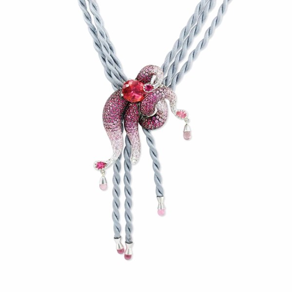 Picture of Necklace Matragi Octopus Pink