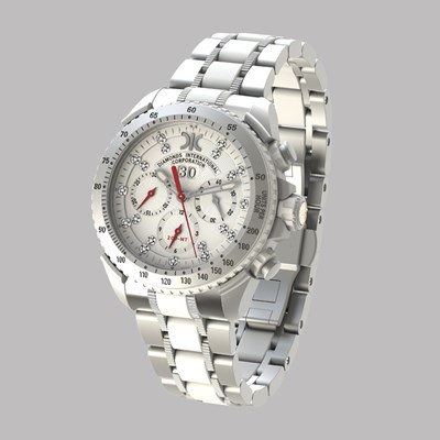 Picture of Diamond watch 9288-AI-AG-Steel + Rubber