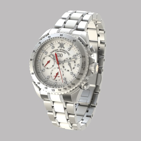 Picture of Diamond watch 9288-AI-AG-Steel + Rubber