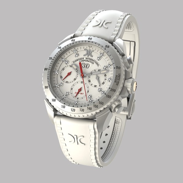 Picture of Diamond watch 9288-AI-AG-Rubber