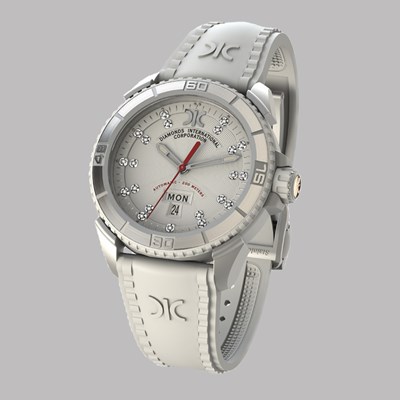 Picture of Diamond watch 9280-AI-AG-Rubber