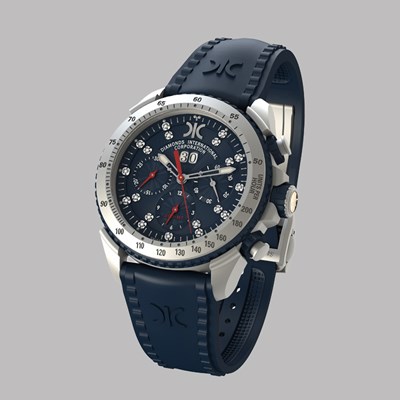 Picture of Diamond watch 9288-AB-BU-Rubber